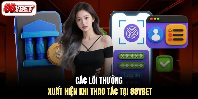 Các lỗi thường xuất hiện khi thao tác tại 88VBET