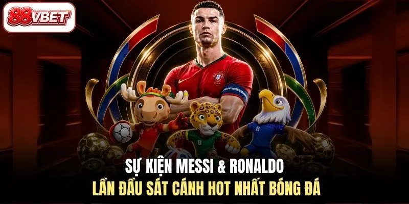 Sự kiện Messi & Ronaldo lần đầu sát cánh hot nhất bóng đá